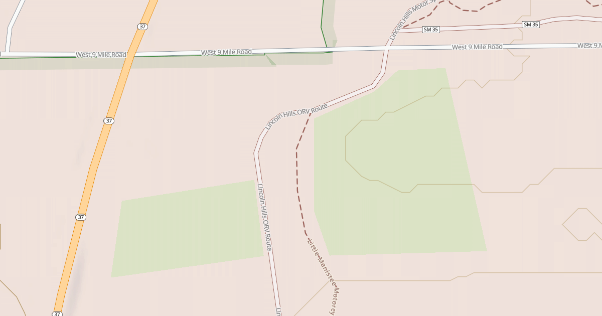 Map preview of Little Manistee Motorcycle Trail