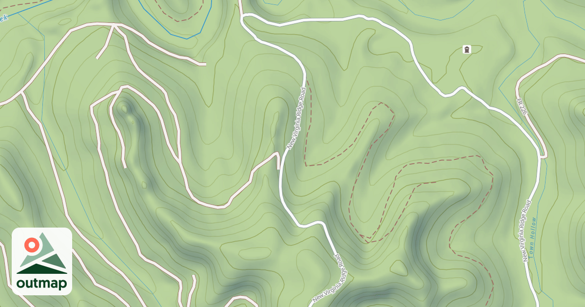 Map of NEW VIRGINIA CEMETERY