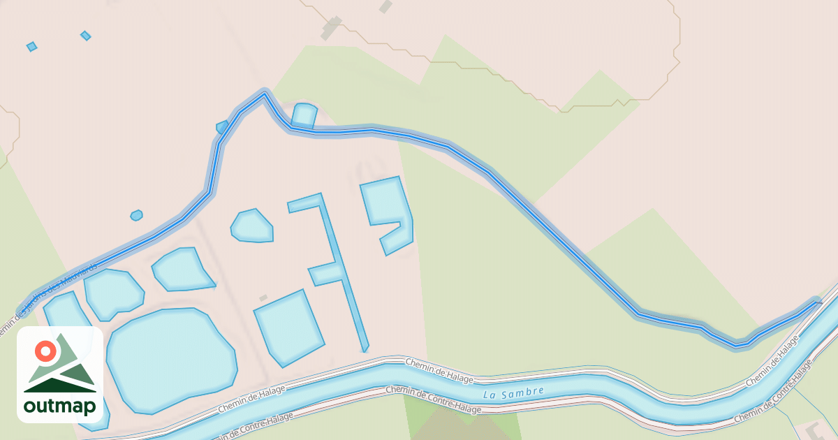 Map of Chemin des Jardins des Mauviards