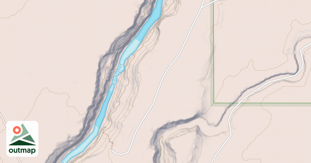 Map of East Rim Trail