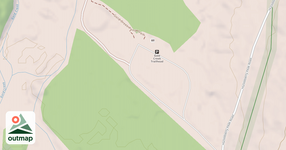 Map of GOLD CREEK POND RD