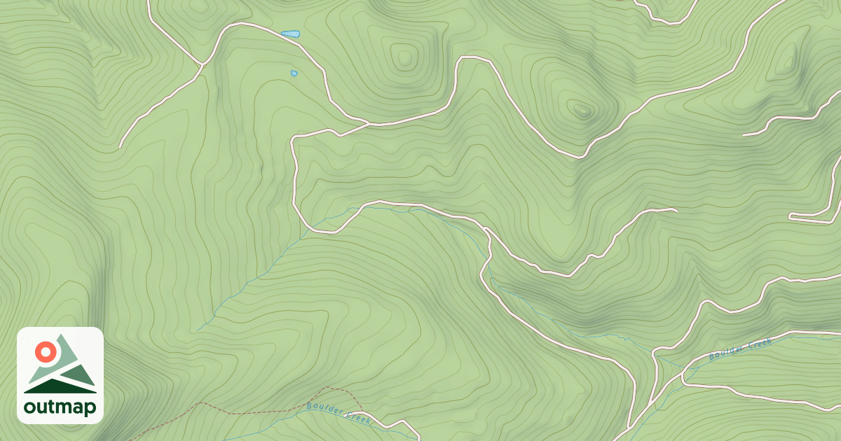 Map of BOULDER CR - BASIN CR