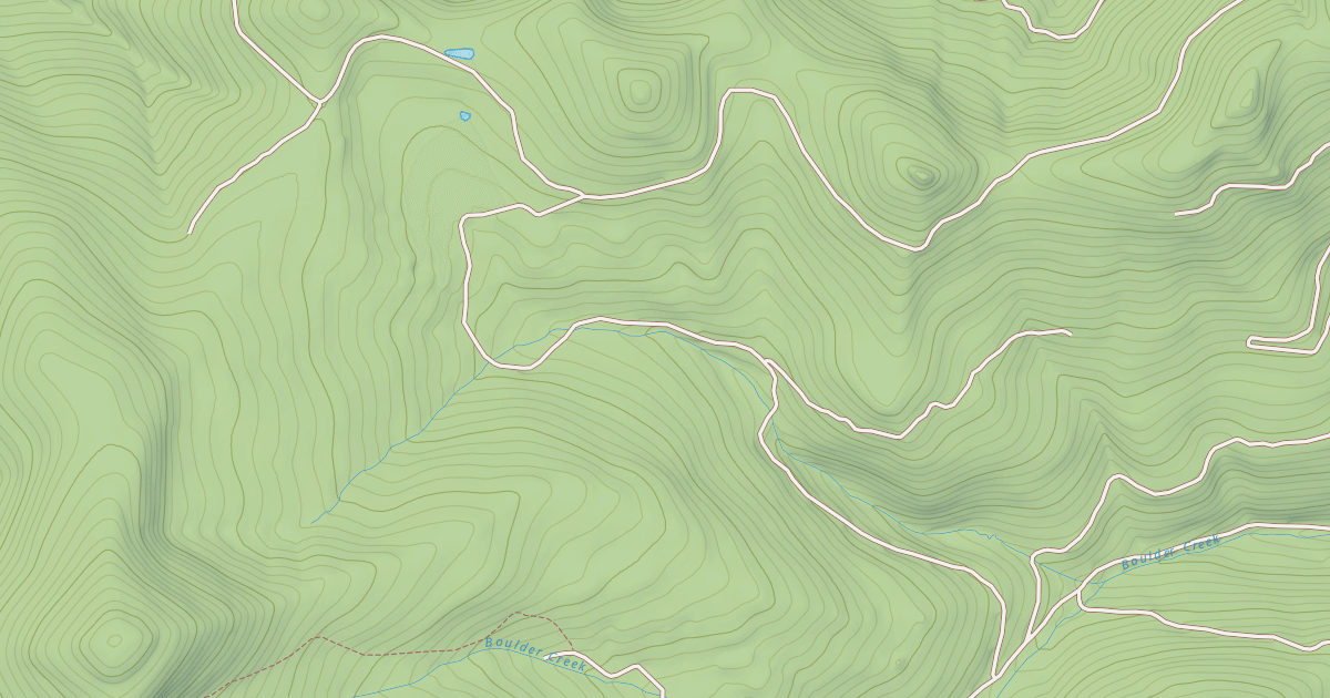 Map preview of BOULDER CR - BASIN CR