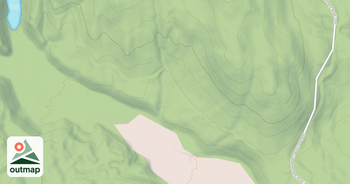 Map of CRESCENT LAKE
