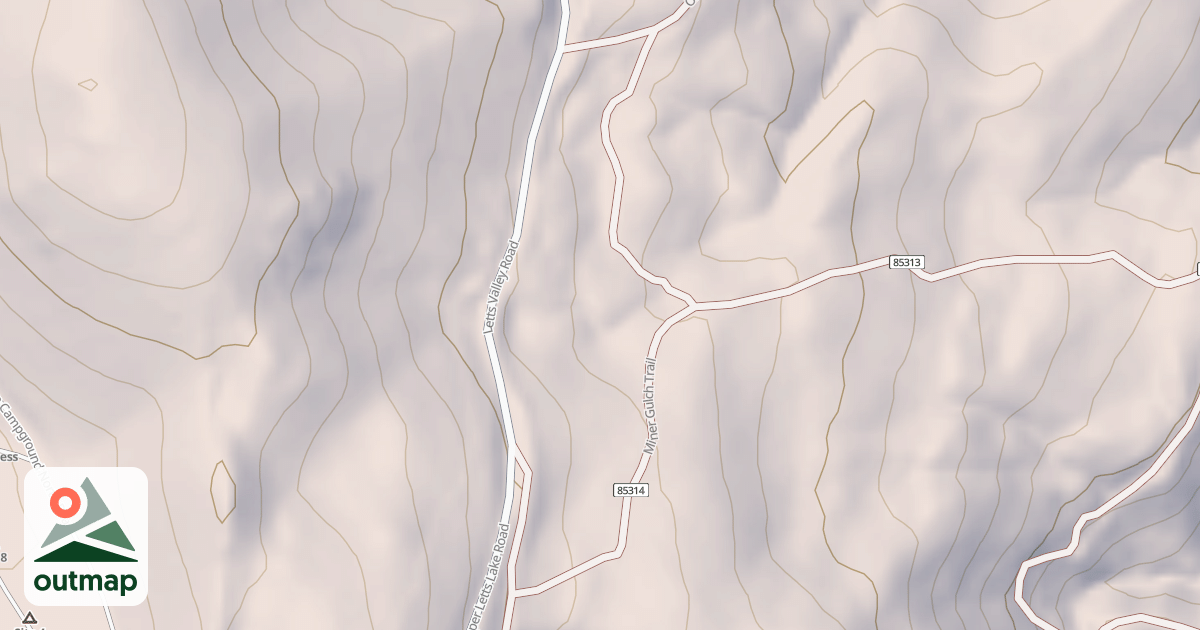 Map of MINER GULCH