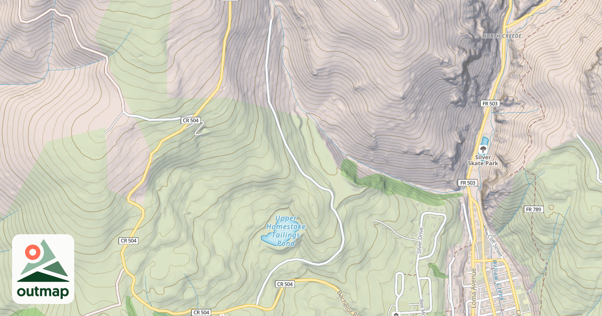Map of HOMESTAKE