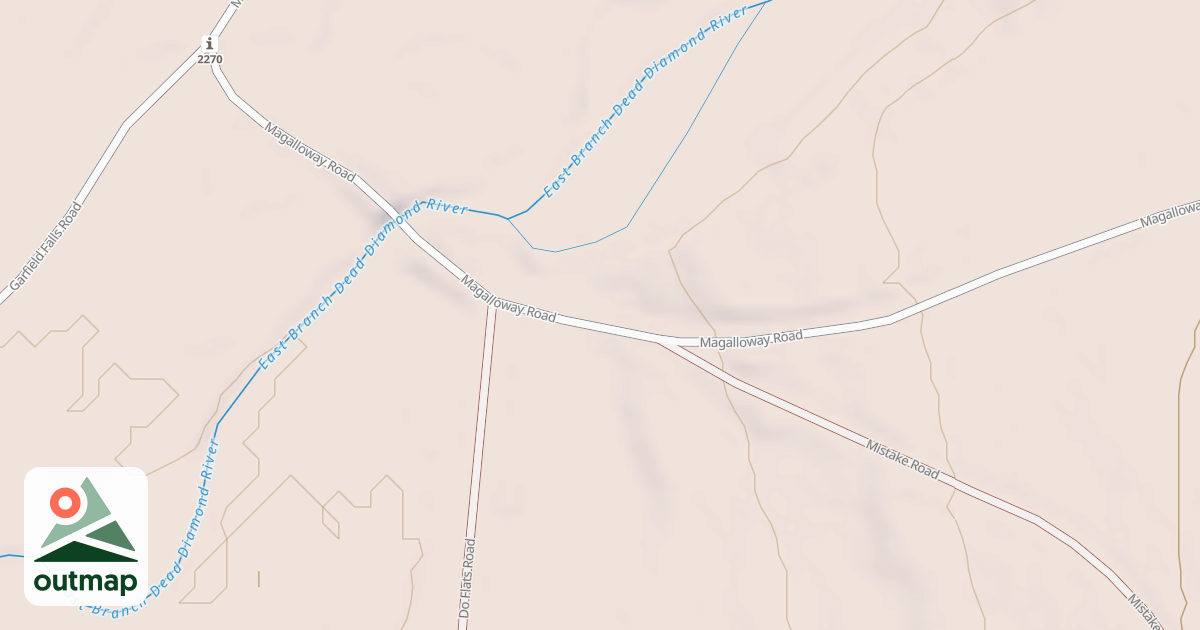 Map of Magalloway Rd