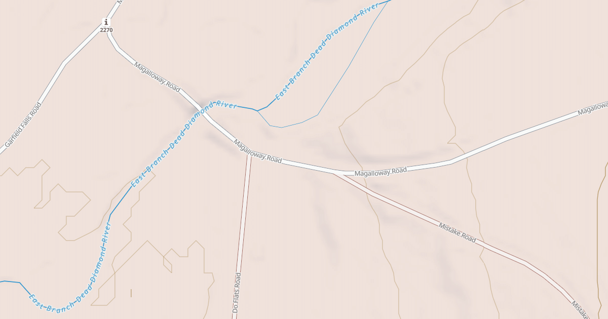 Map preview of Magalloway Rd