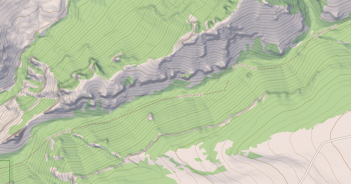 Map preview of Dry Horse Creek