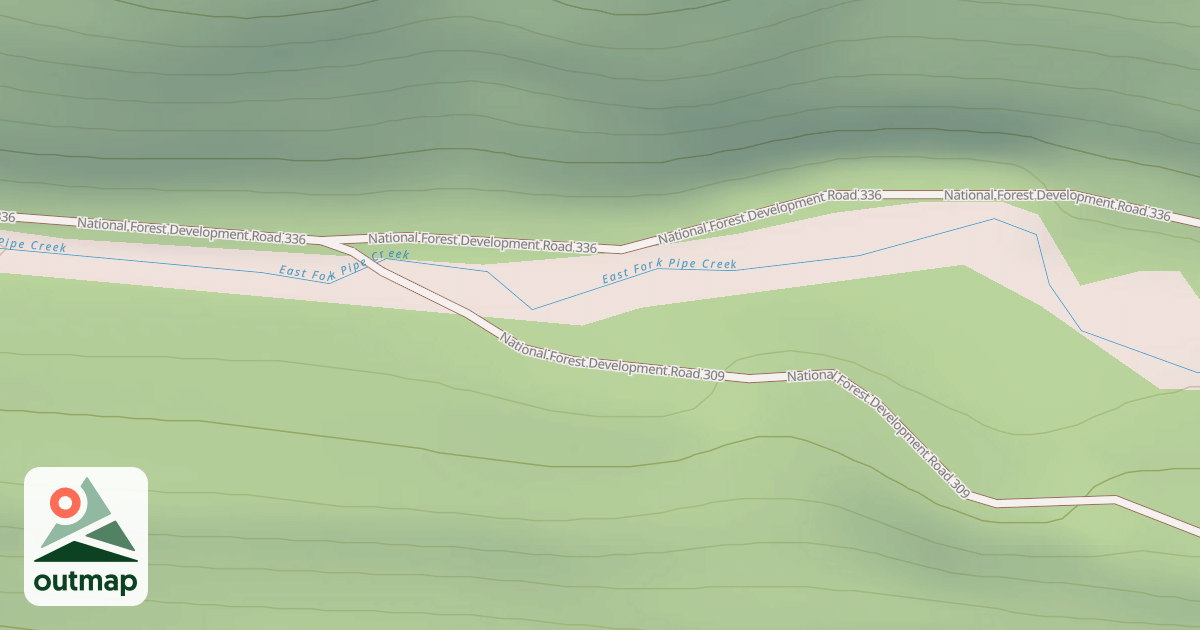 Map of Big Creek Baldy Snowmobl Loop