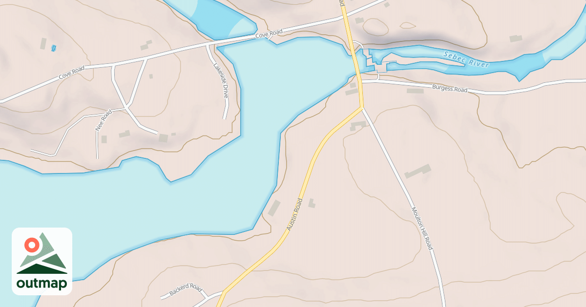 Map of Maine Statewide ATV Trails 222