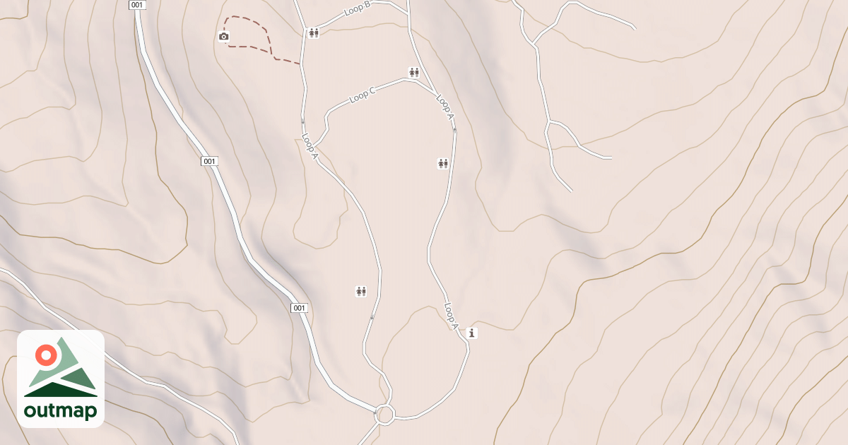 Map of SCOUT MT CAMPGROUND NORTH