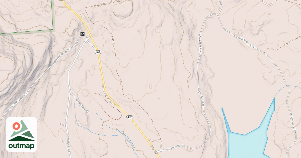 Map of Edgemere-Pecks Pond - Snowmobile Trails