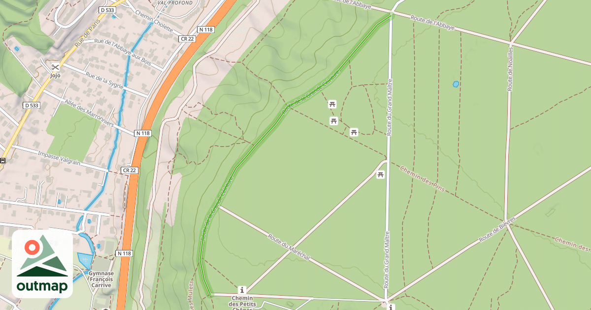 Map of Route de la Grande Ceinture