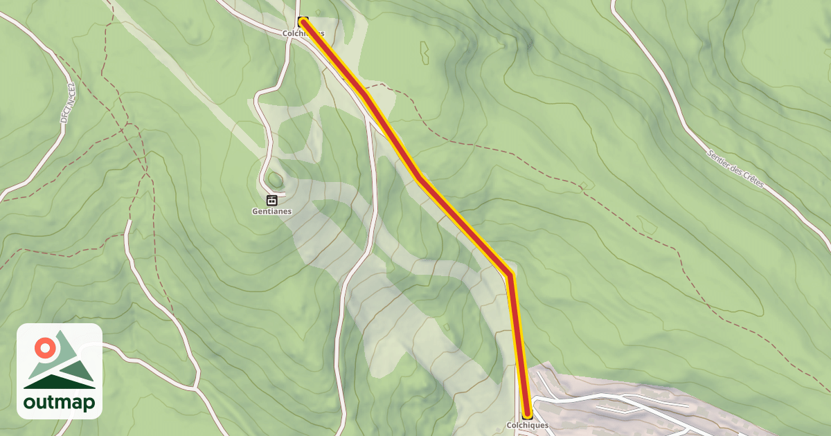Map of Colchiques