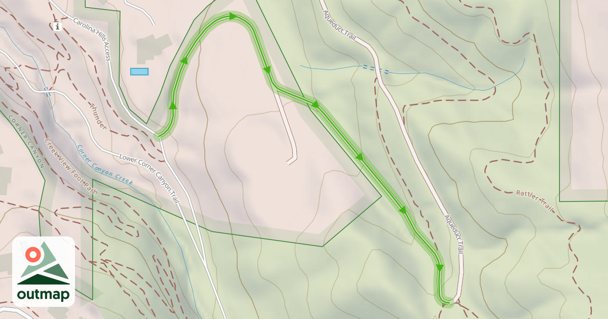 Map of Gas Line Trail