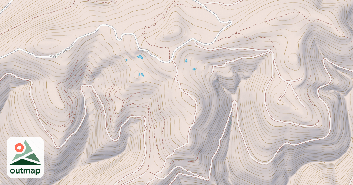 Map of Hunters Gulch
