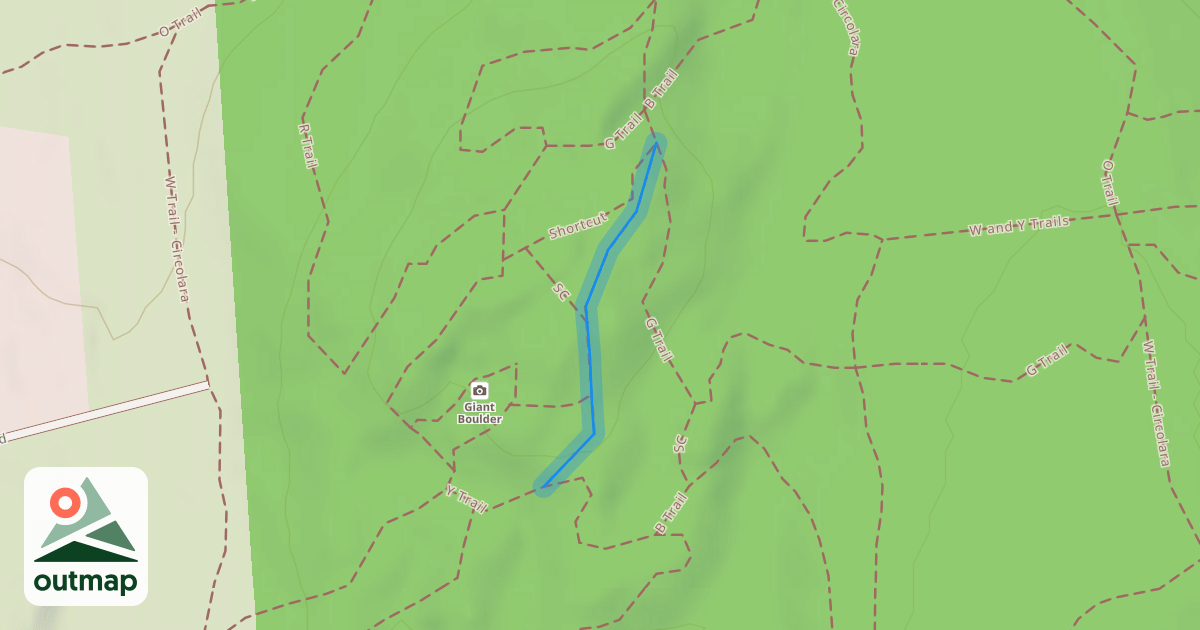 Map of B Trail