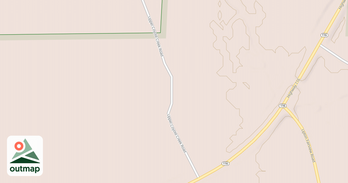 Map of UPPER COYOTE CR