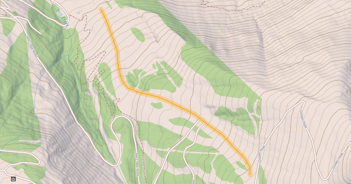 Map preview of Golden Peak Terrain Park