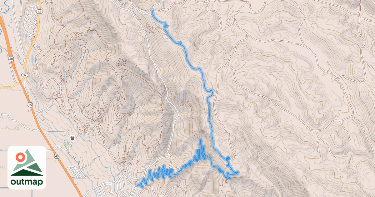 Map of Coyote Loop Trail