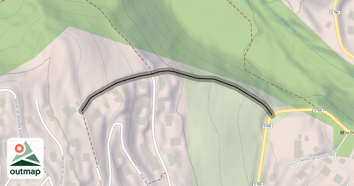 Map of Chemin rural de Saint