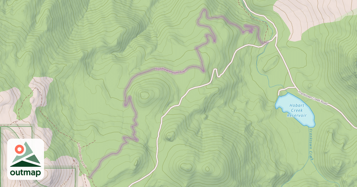 Map of Sunflower Hill Trail