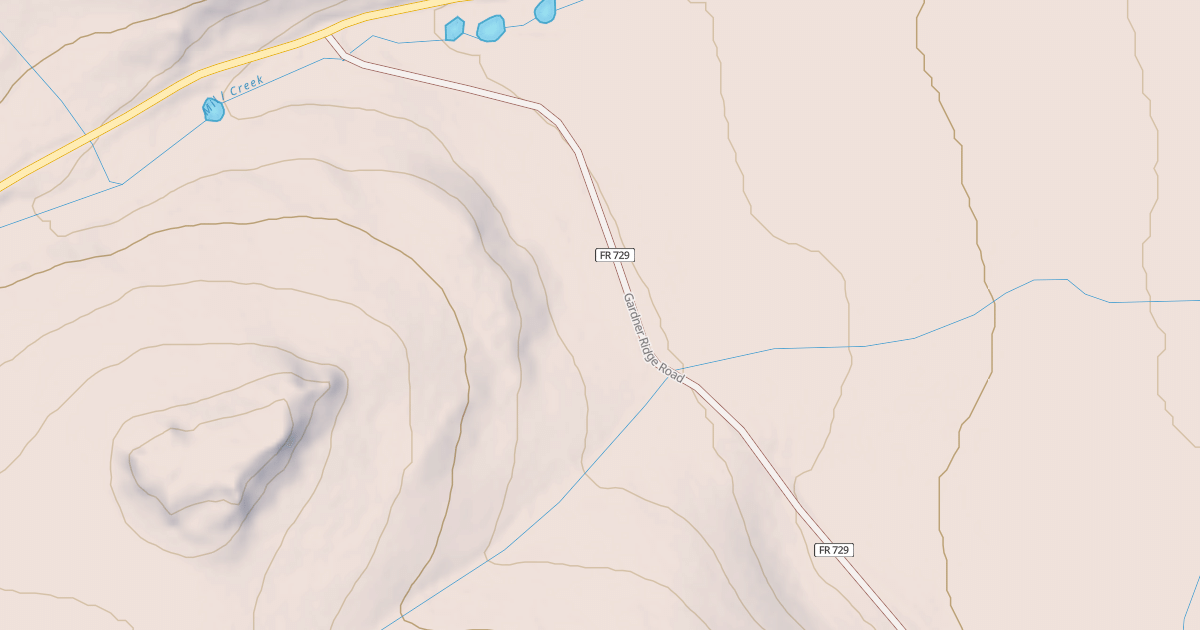Map preview of Gardner Ridge Snowmobile