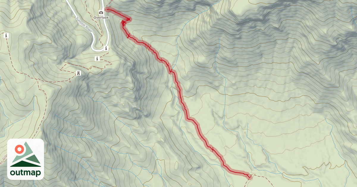 Map of Telegraph Pass Trail