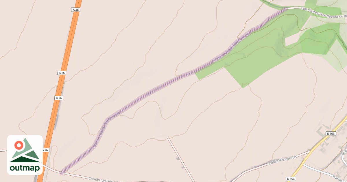 Map of Chemin rural du Bois Gramont