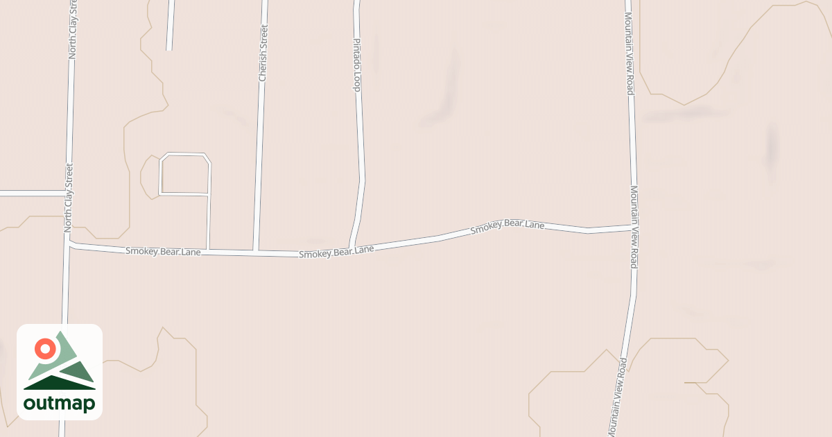 Map of SMOKEY BEAR LANE