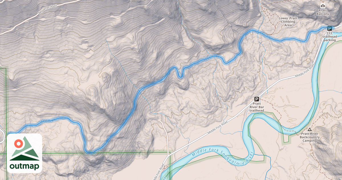Map of CCC Trail