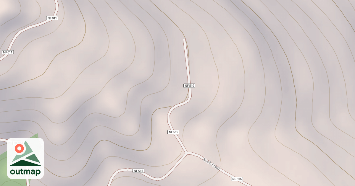 Map of KNOB SPUR