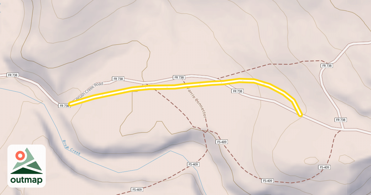 Map of Brush Creek Ski