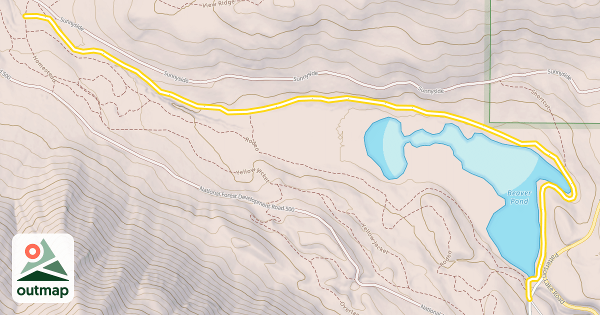 Map of Beaver Pond