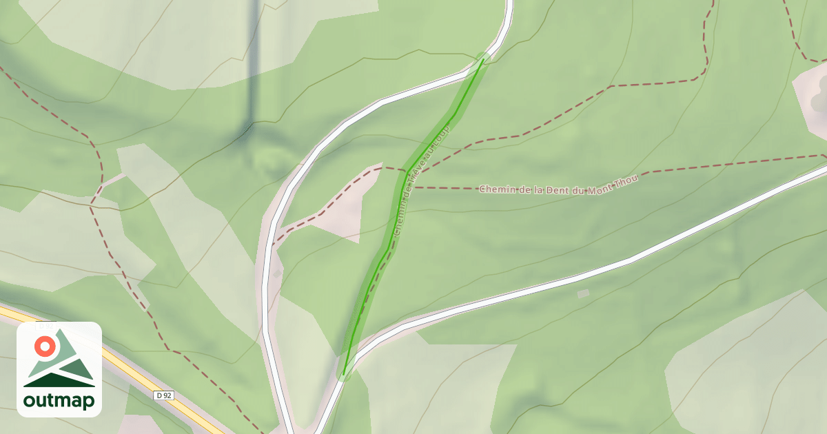 Map of Chemin de Trêve au Loup