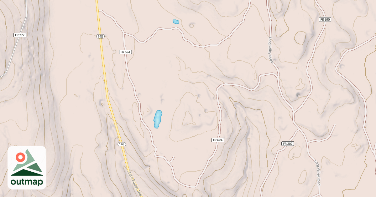Map of Duck Creek Snowmobile Trail