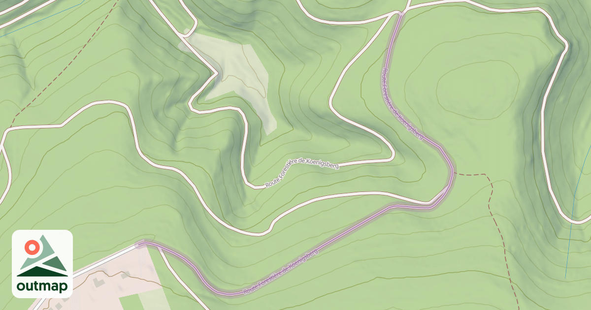 Map of Route Forestière de Koenigsberg