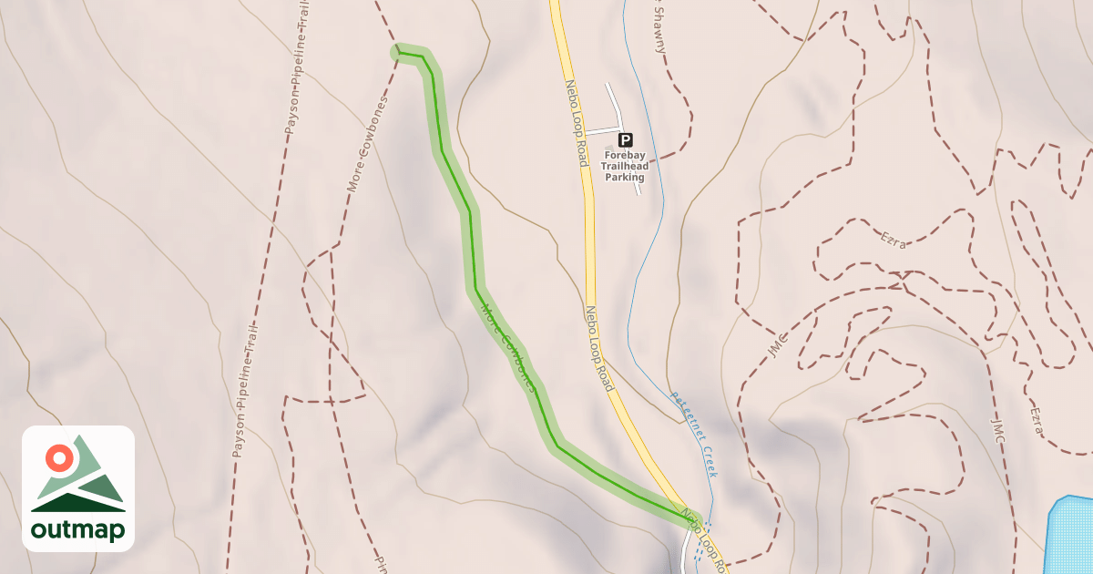Map of More Cowbones Trail