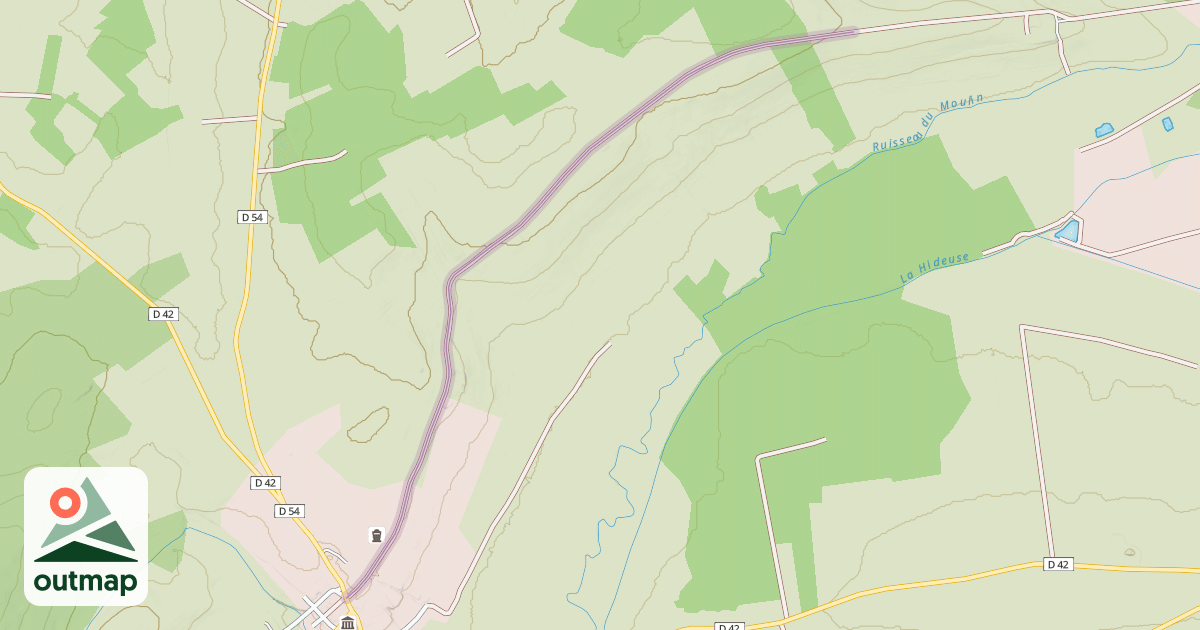 Map of Chemin de Haricourt