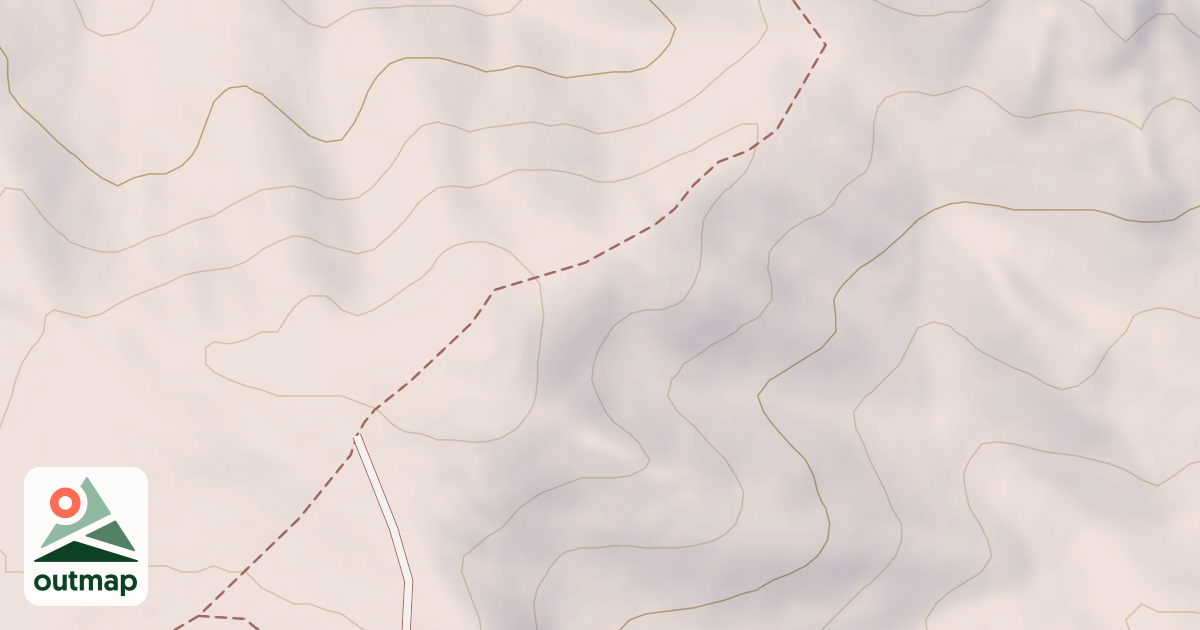 Map of Fourth Of July Ridge