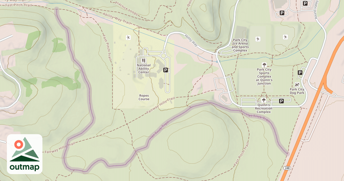 Map of Hat Trick Trail