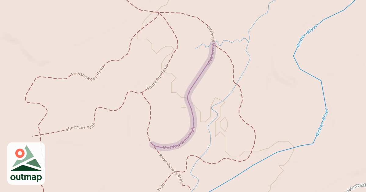 Map of Meadow Walk Trail