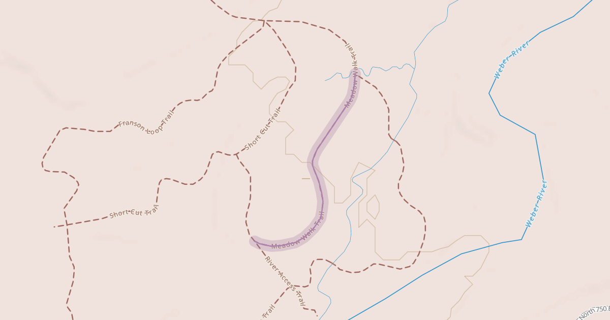 Map preview of Meadow Walk Trail