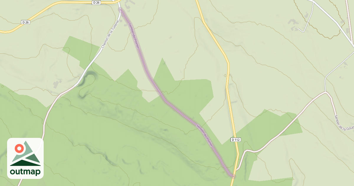 Map of Sentier du Poirier