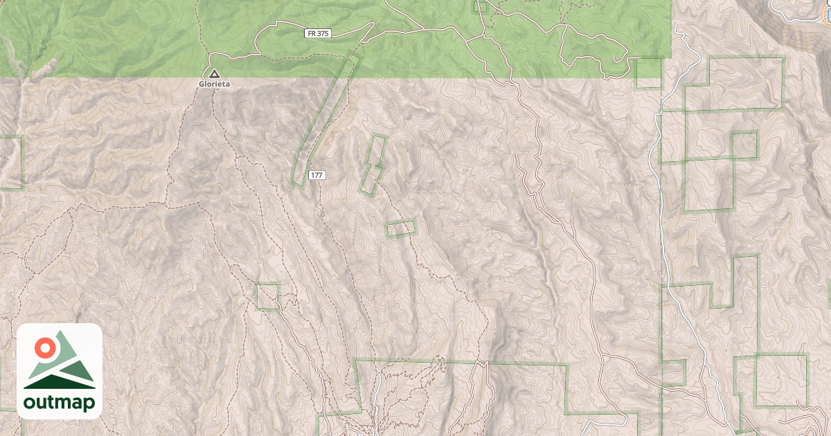 Map of GLORIETA BALDY