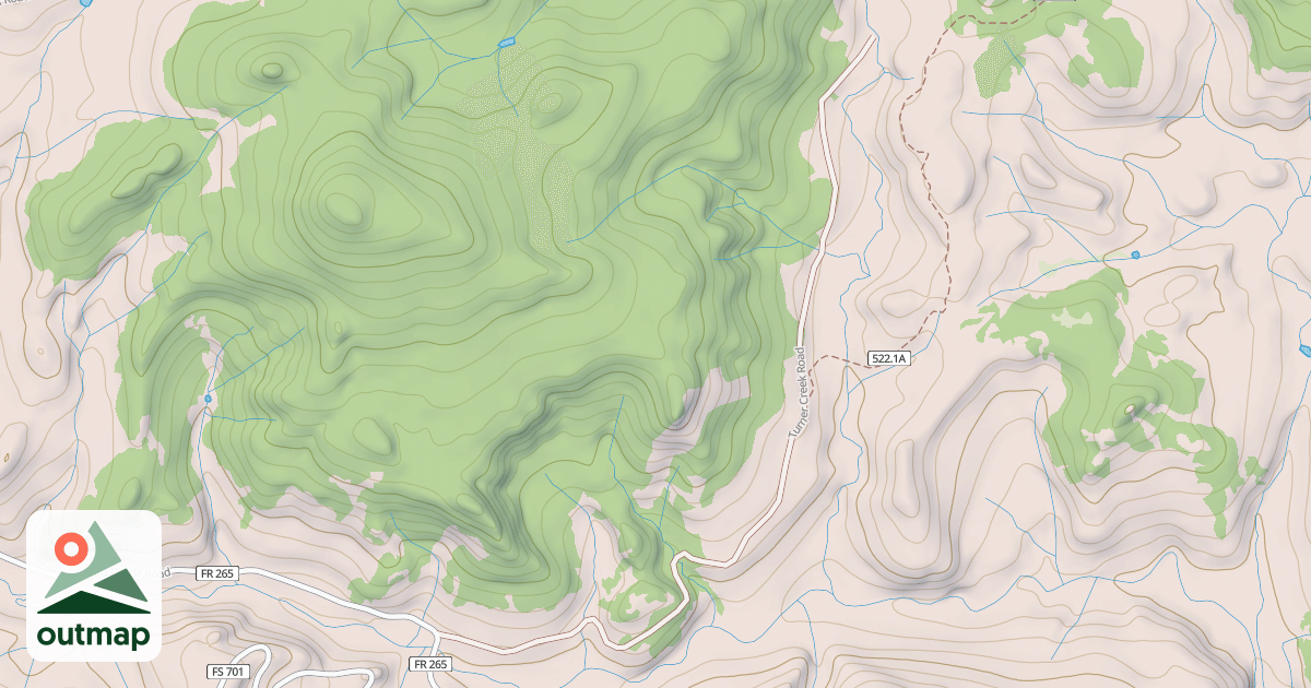 Map of TURNER CREEK