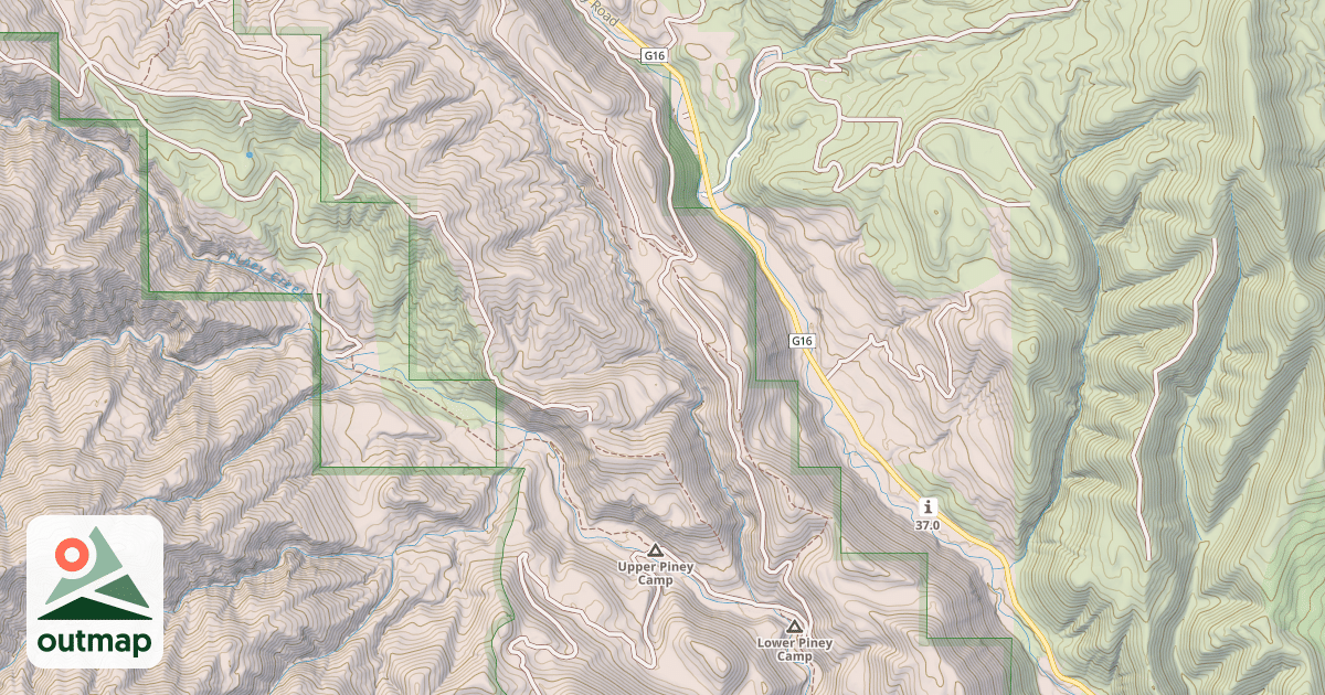 Map of PINEY CREEK