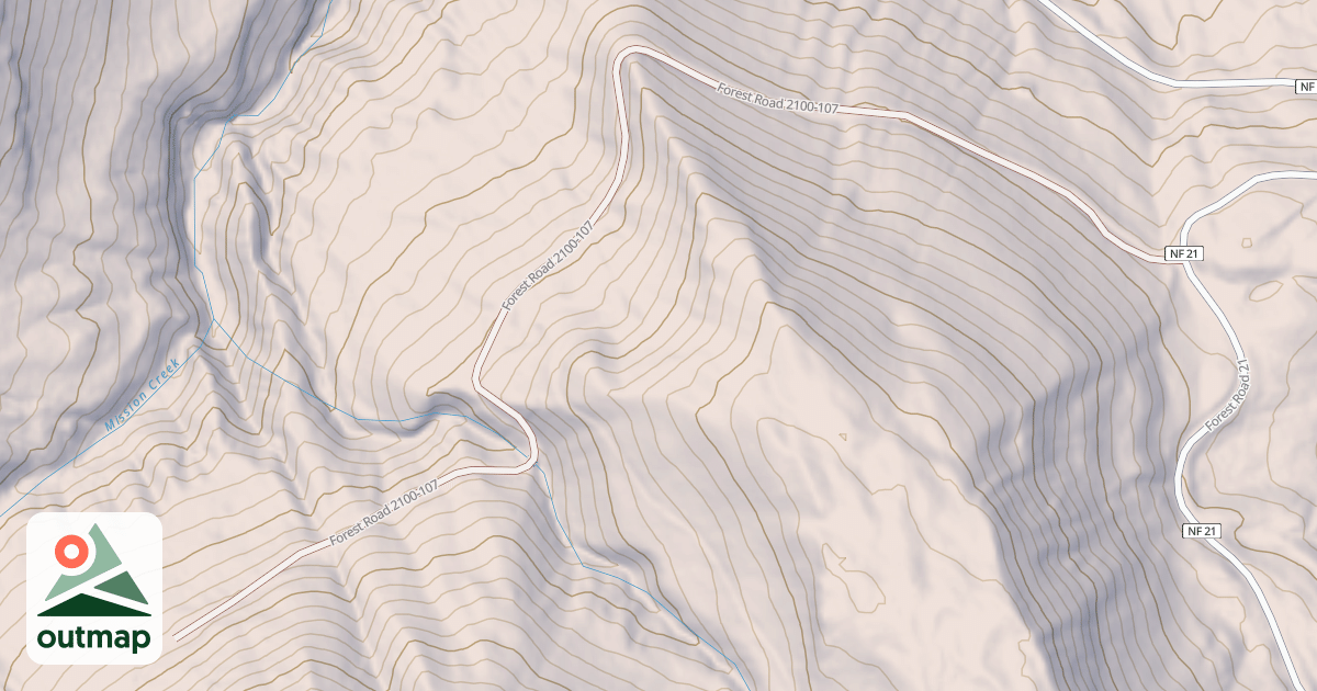Map of MISSION CREEK