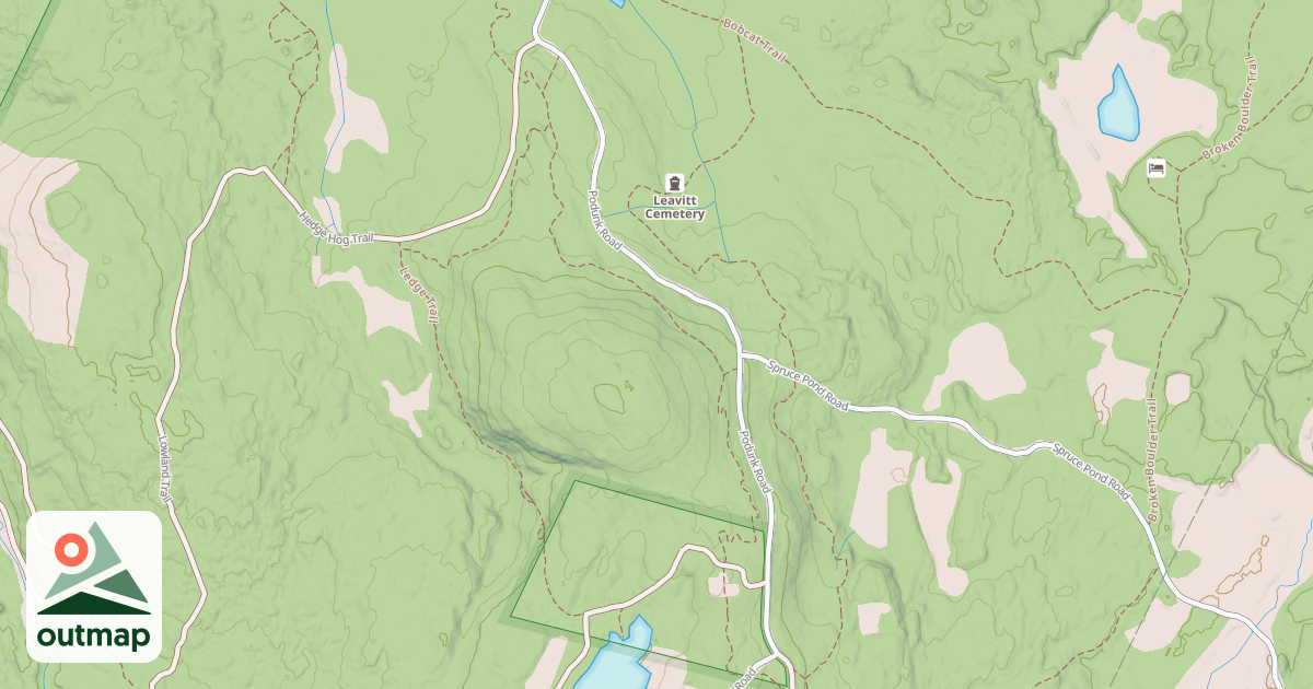 Map of snowmachine trail